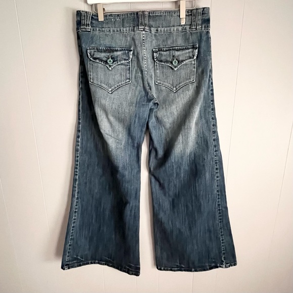 Vintage Bongo Let Me B Wide leg jeans Sz.15 low rise Y2K Hippie - Picture 5 of 10